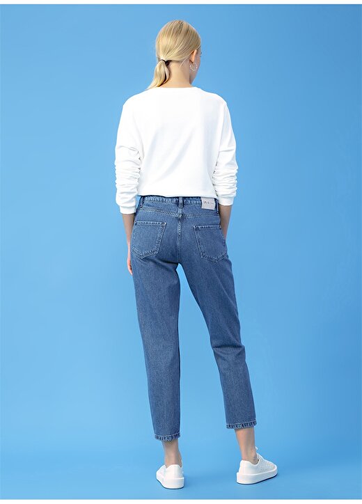 DM X Boyner Oversize Mavi Kadın Denim Pantolon DRN-17 4