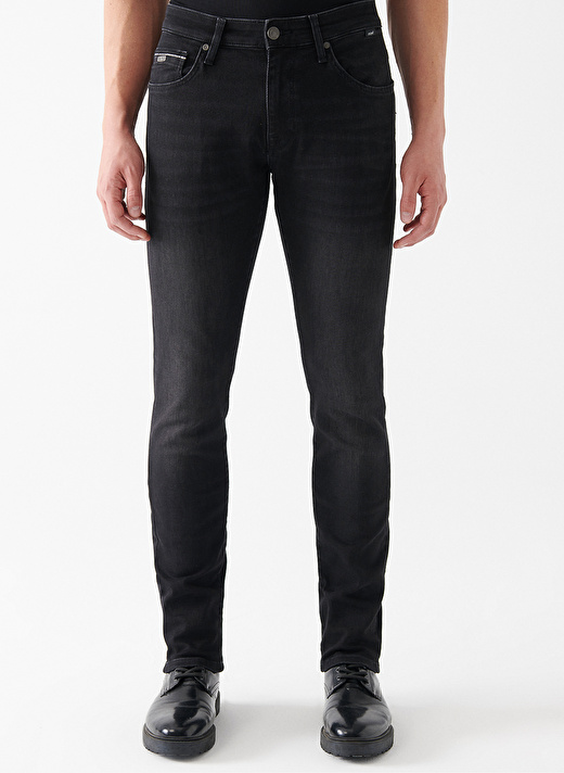 Mavi MARCUS Black Brushed Mav Slim Straight Fit Erkek Denim Pantolon  0035133159 2