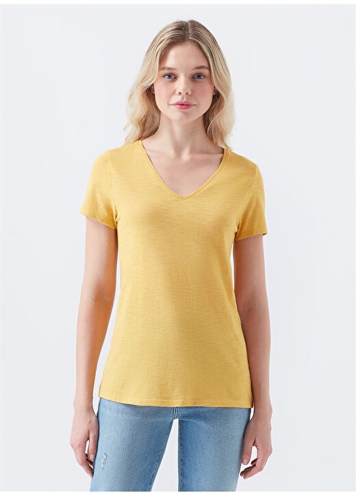 Mavi Kadın Kış Sarısı T-Shirt 3