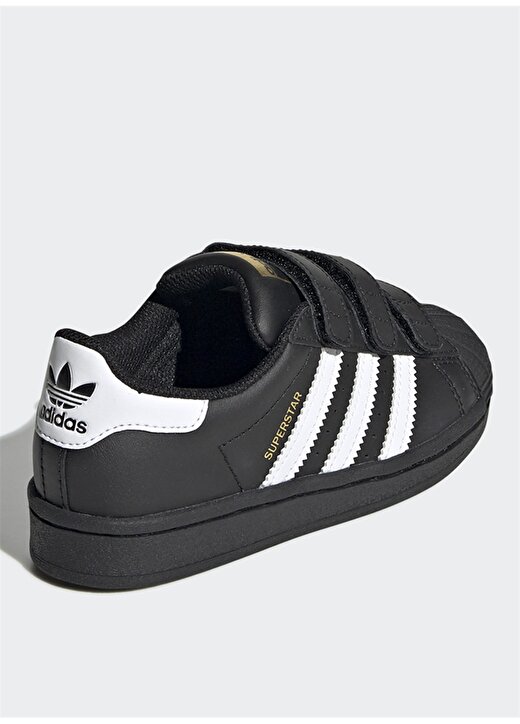 Adidas EF4840 Superstar C Erkek Çocuk Yürüyüş Siyah Ayakkabısı 2