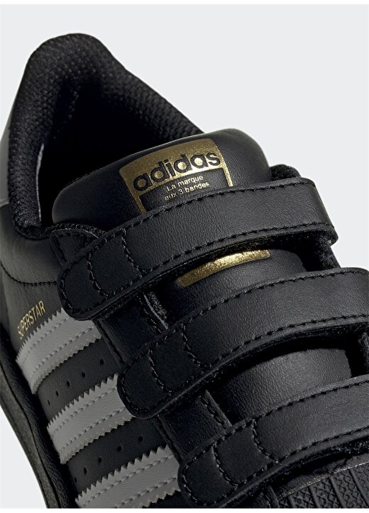 Adidas EF4840 Superstar C Erkek Çocuk Yürüyüş Siyah Ayakkabısı 4