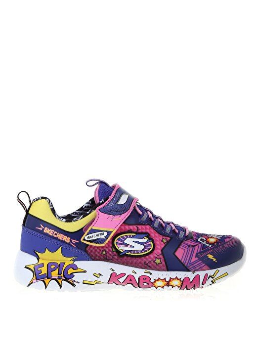 Skechers 302204L Dynamight Pembe - Mor Kız Çocuk Yürüyüş Ayakkabısı 1