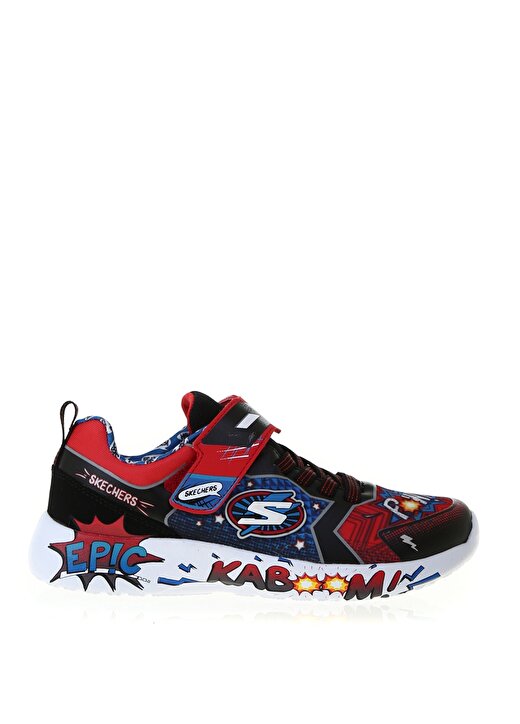 Skechers 402101L Rdbk Dynamight Kırmızı - Siyah Erkek Çocuk Yürüyüş Ayakkabısı 1