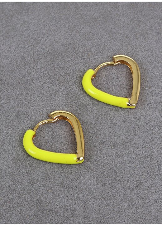 Stylish Accessories Kalpli Sarı Gold Küpe 1