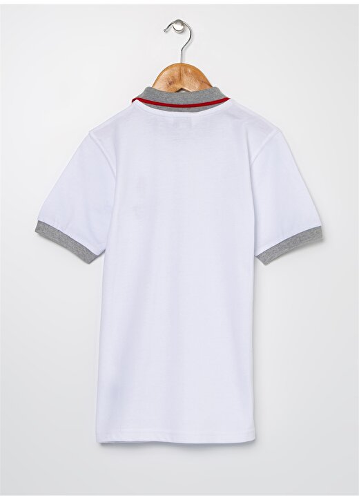 Kültür Koleji Polo Yaka Beyaz Erkek T-Shirt 2