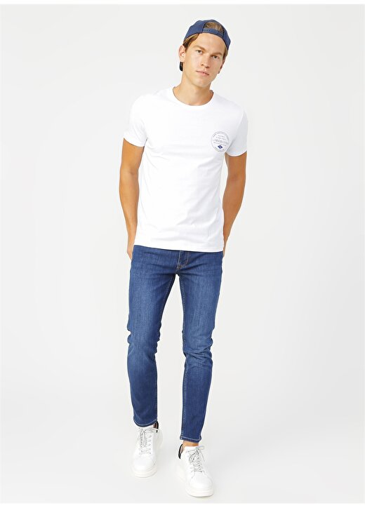 Lee Cooper Repreve Beyaz Erkek T-Shirt 2