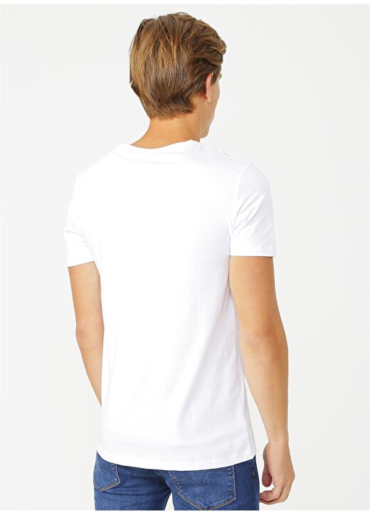 Lee Cooper Repreve Beyaz Erkek T-Shirt 4