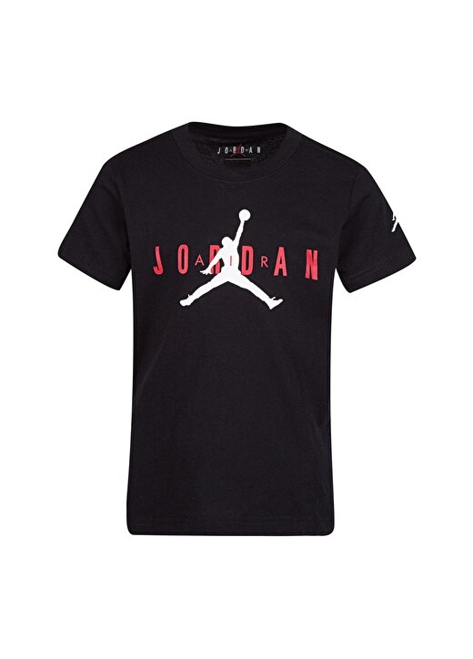 Nike 855175-023 JDB Brand Tee 5 Air Jordan Bisiklet Yaka Brand Tee Siyah Erkek T-Shirt 1