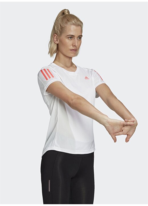 Adidas GC6621 Own The Run Beyaz Kadın T-Shirt 2