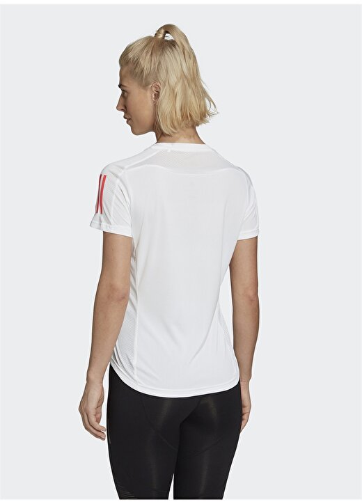 Adidas GC6621 Own The Run Beyaz Kadın T-Shirt 4