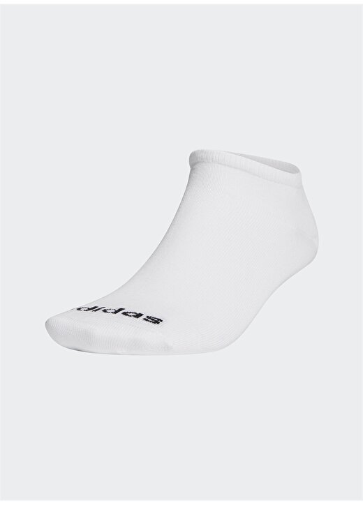 Adidas Ge1382 No Show 3Pp Yumuşak Dokulu Beyaz Unisex Çorap 1
