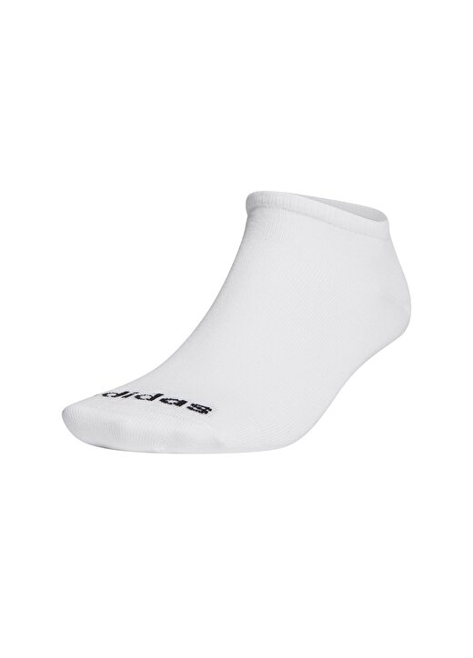 Adidas Ge1382 No Show 3Pp Yumuşak Dokulu Beyaz Unisex Çorap 2