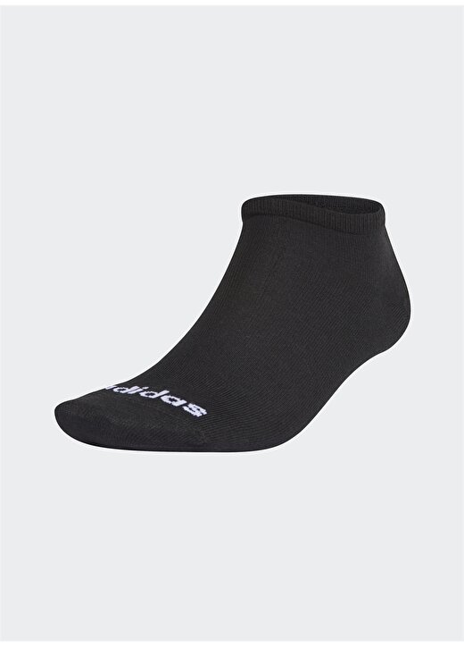 Adidas Ge6133 No Show 3Pp Yumuşak Dokulu Siyah Unisex Çorap 1