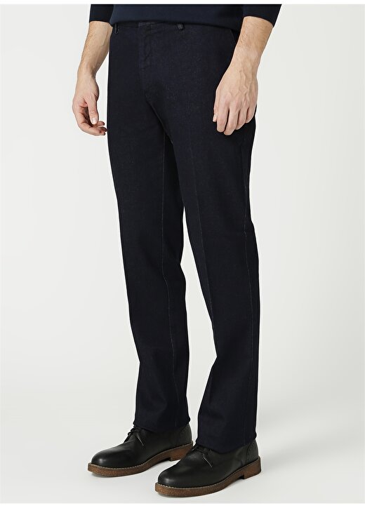 Fabrika Comfort Düz Lacivert Klasik Pantolon 3