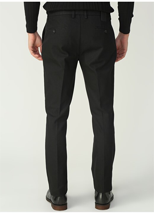 Fabrika Comfort Düz Siyah Klasik Pantolon 4