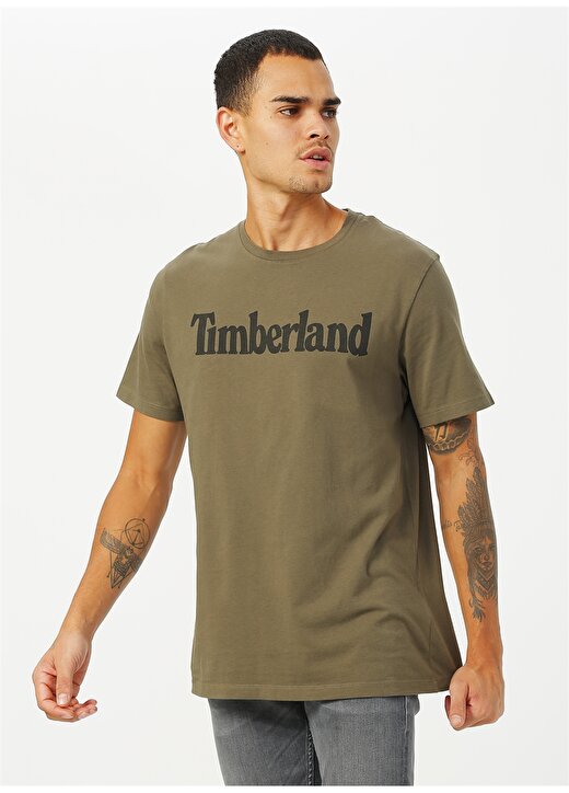 Timberland Yeşil Erkek T-Shirt - TB0A2C31A581 SS Kennebec River Tee 2