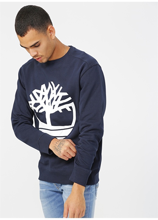 Timberland Lacivert Erkek Sweatshirt - TB0A2BJ8U101 YC CO 1