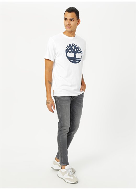 Timberland Beyaz Erkek T-Shirt - TB0A2C2R1001 SS KE 2