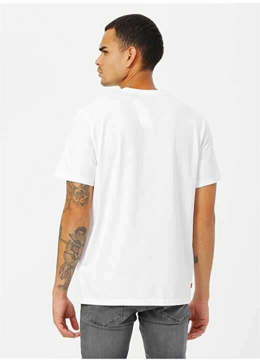 Timberland Beyaz Erkek T-Shirt - TB0A2C2R1001 SS KE 4