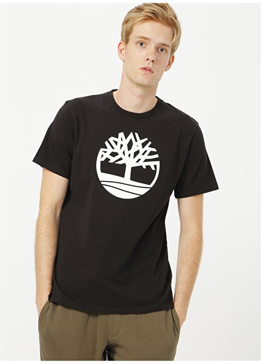 Timberland Siyah Erkek T-Shirt TB0A2C2R0011 SS KE 3