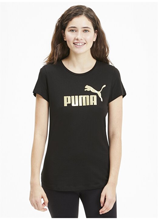 Puma 58240756 ESS+ Metallic Kadın T-Shirt 1