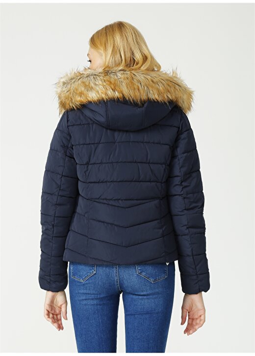 Only Newellan Quilted Fur Hood Mont 4