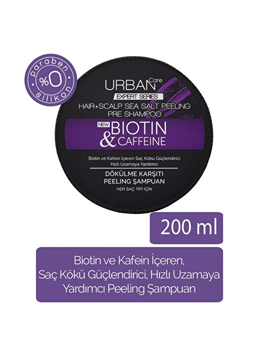 Urban Care Expert Series Biotin&Caffeine Peeling Şampuan 3