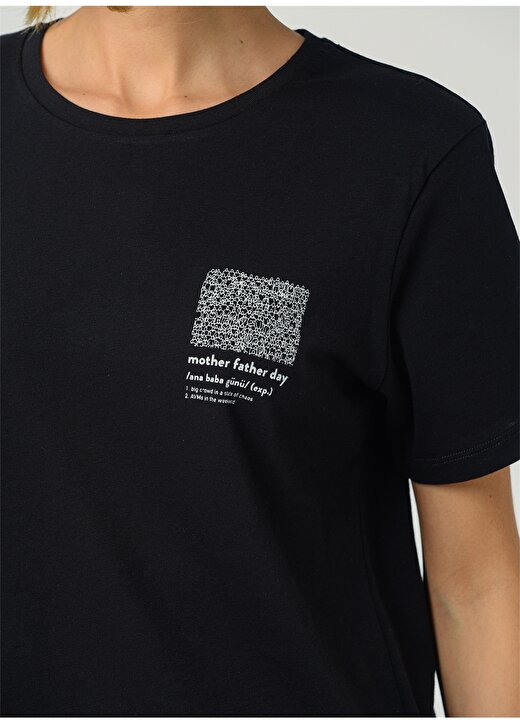 Turkish Dictionary X Fabrika Ana Baba Günü Sloganlı Siyah T-Shirt 2