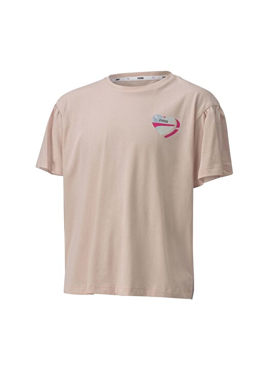 Puma Pembe Kız Çocuk T-Shirt 1