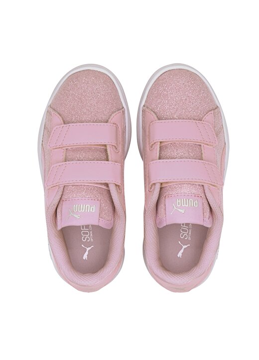 Puma Pembe Beyaz Kız Toddler Yürüyüş Ayakkabısı 4