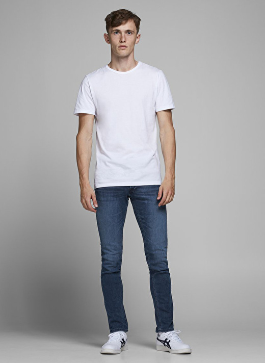 Jack & Jones Düşük Bel Slim Fit Erkek Denim Pantolon 12173407 1