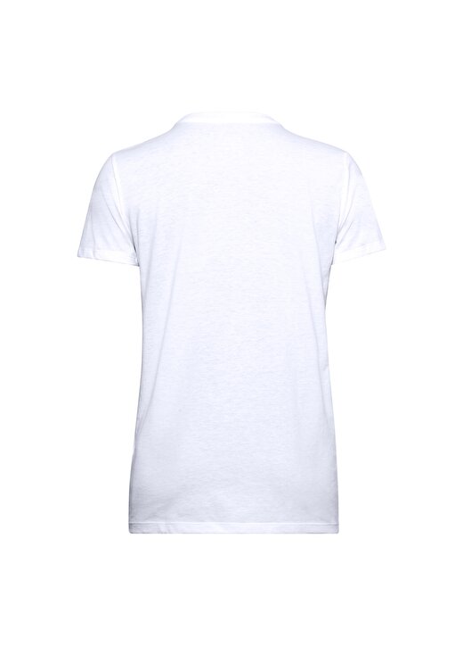 Under Armour 1356305-Live Sportstyle Graphic Ssc O Yaka Kısa Kollu Bol Kesim Düz Beyaz - Mavi Kadın T-Shirt 2