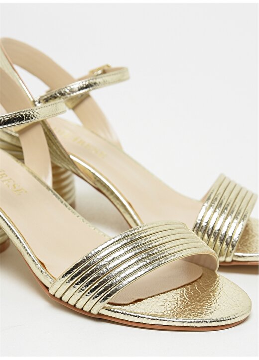 D By Divarese Altın Kadın Düz Ayakkabı 3