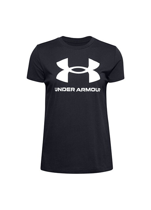Under Armour 1356305 Live Sportstyle Graphic Siyah - Beyaz Kadın T-Shirt 1
