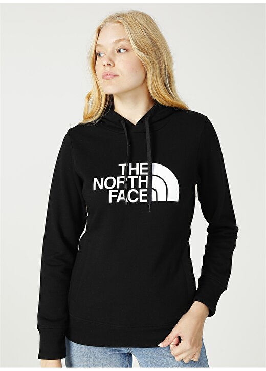The North Face W HD PULLOVER HD Bisiklet Yaka Uzun Kollu Normal Kalıp Düz Siyah Kadın Sweatshirt 3
