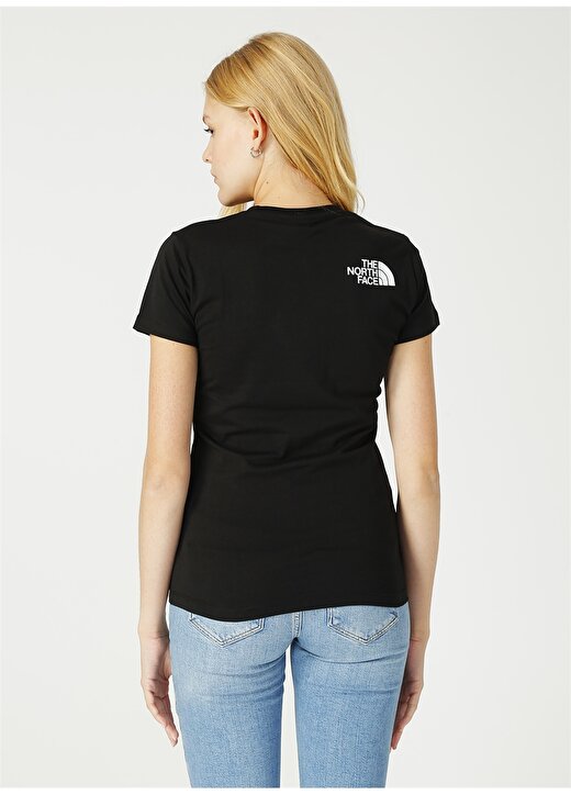 The North Face W S/S HD TEE Kısa Kollu Normal Kalıp Düz Siyah Kadın T-Shirt 4