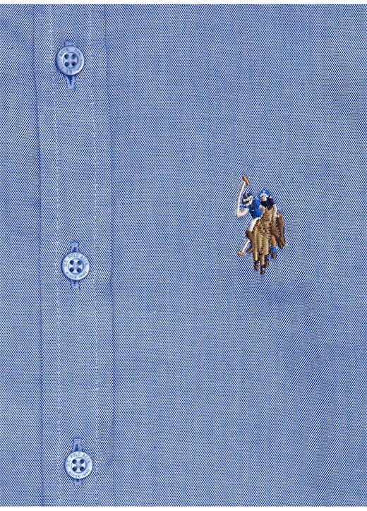 U.S. Polo Assn. Desenli Koyu Mavi Erkek Çocuk Gömlek CEDCOLORKIDS020K-VR032 3