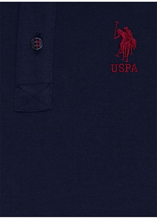 U.S. Polo Assn. Polo Yaka Düz Lacivert Erkek Çocuk Sweatshirt 3