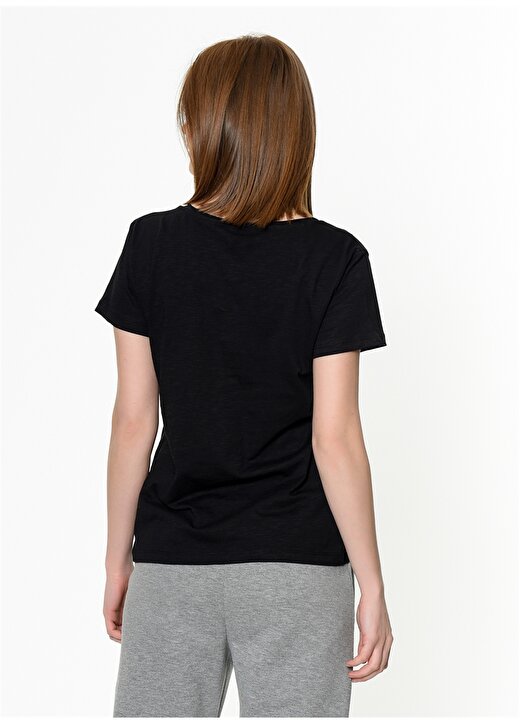 Hummel ALMA T-SHIRT S/S TEE Siyah Kadın T-Shirt 910953-2001 3
