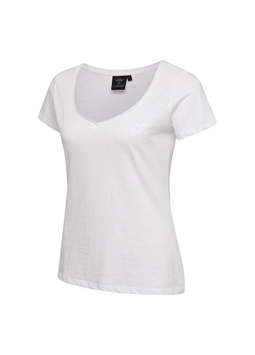 Hummel ALMA T-SHIRT S/S TEE Beyaz Kadın T-Shirt 910953-9001 2
