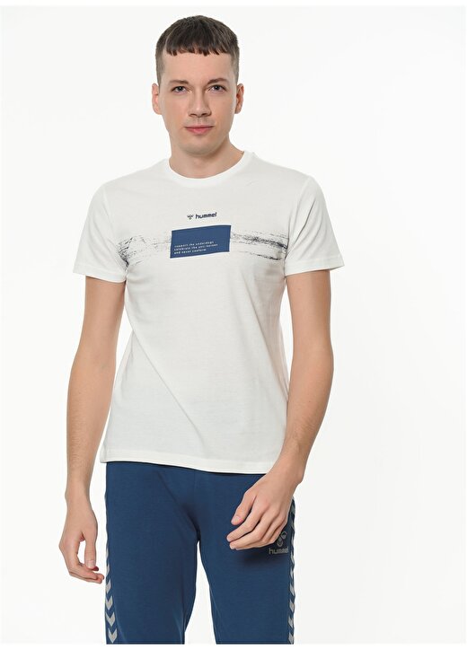 Hummel ABID Beyaz Erkek T-Shirt 910941-9003 1
