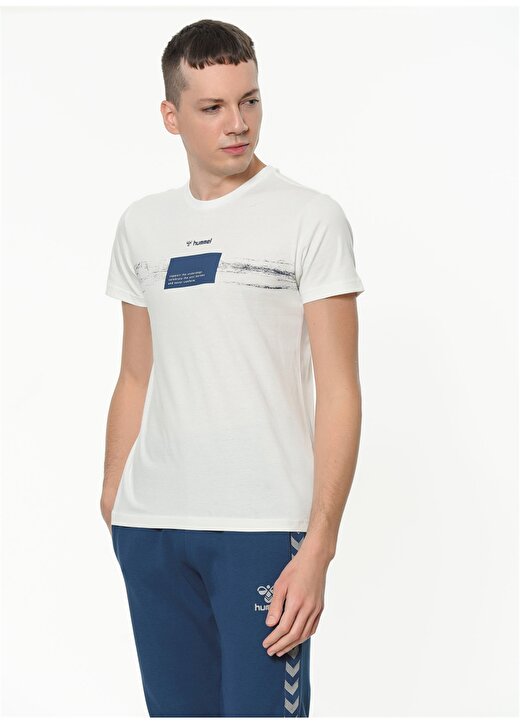 Hummel ABID Beyaz Erkek T-Shirt 910941-9003 4