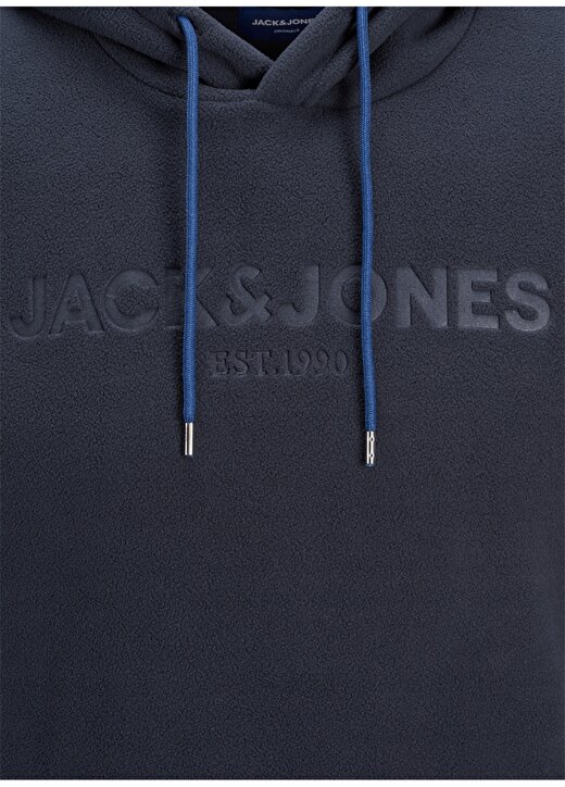 Jack & Jones 12176850 Kapüşon Yaka Erkek Lacivert Sweatshirt 2