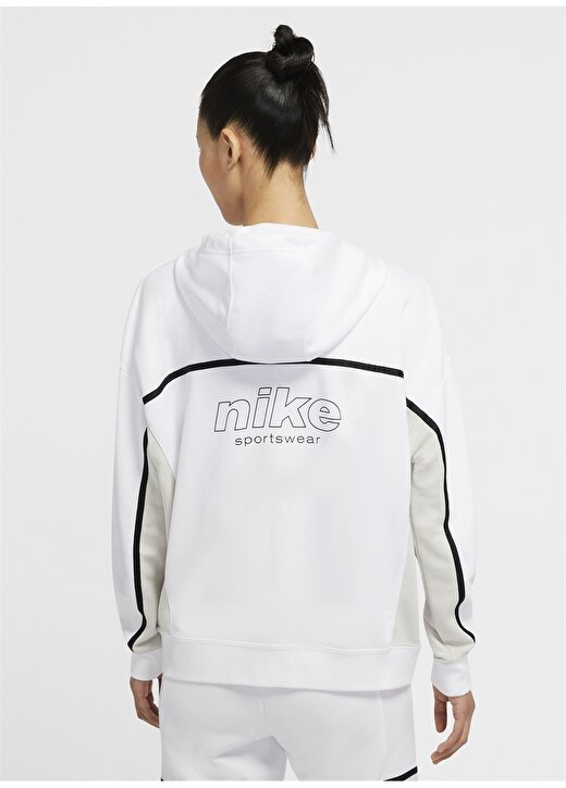 Nike CU6386-100 Beyaz Kadın Zip Ceket 4
