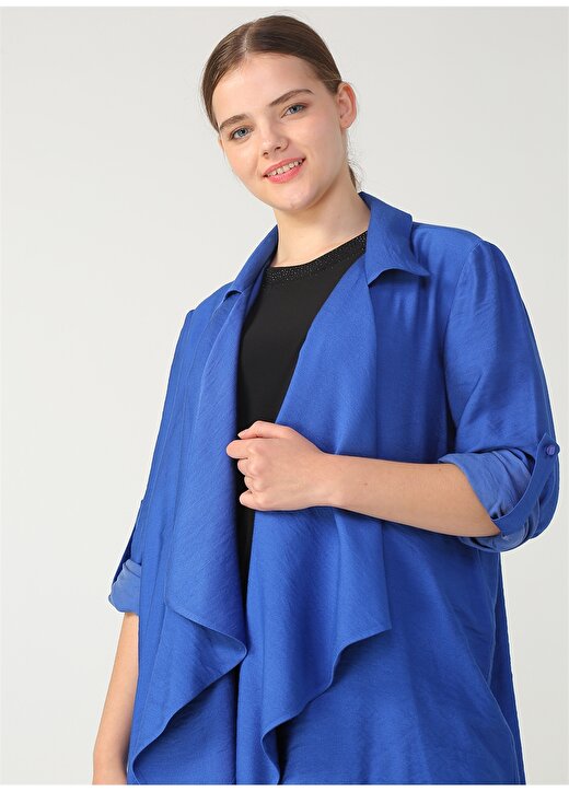 Selen Mavi Kadın Ceket 3