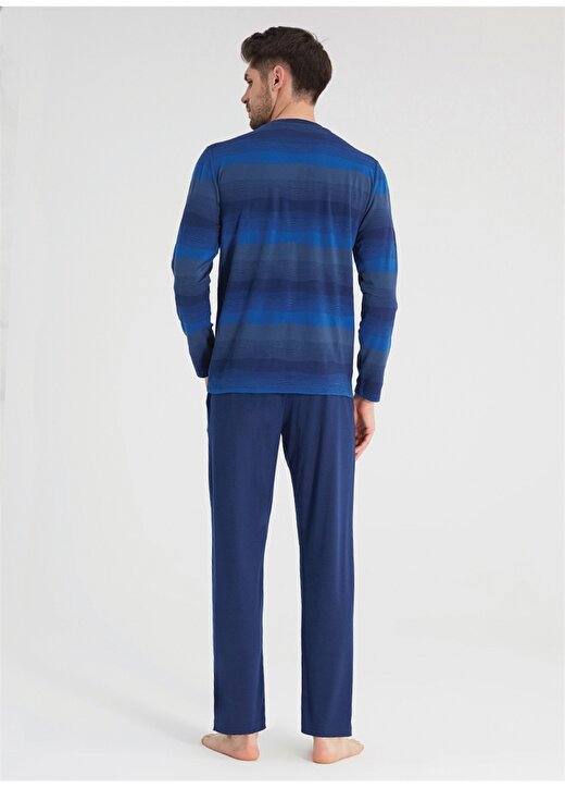 Blackspade 30008 Mavi Melanj Erkek Pijama Takımı 2