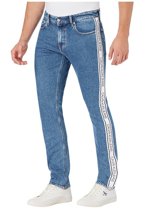 Calvin Klein Jeans Düşük Slim Slim Fit Düz Erkek Denim Pantolon J30J316018-1A4 CKJ 026 SLIM 2