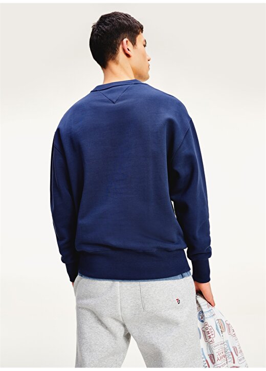 Tommy Jeans Comfort Fit Lacivert Sweatshirt 2