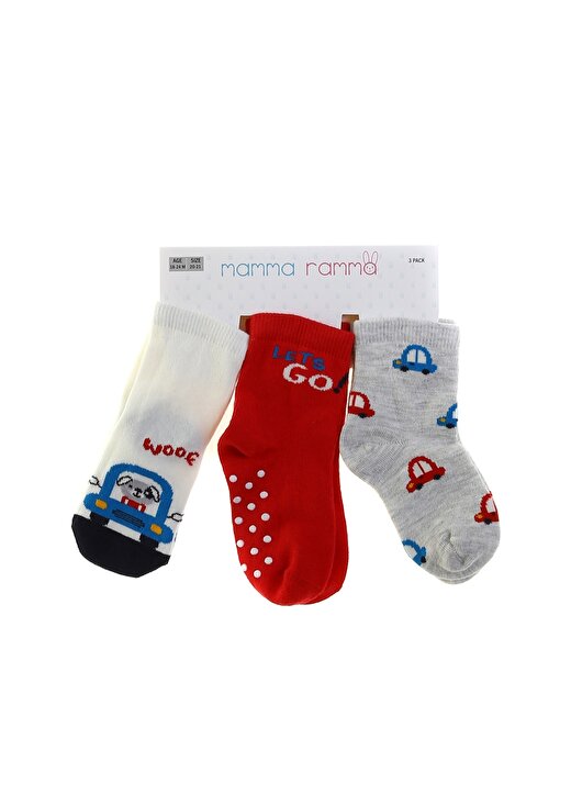 Mammaramma Çok Renkli Bebek Soket Çorap GO 1