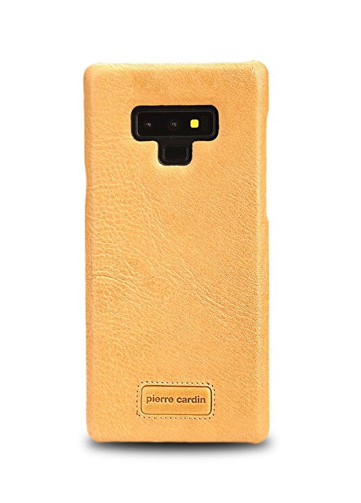 Pierre Cardin PCS-S05 Galaxy Note 9 Sarı Klasik Deri Arka Kapak Telefon Aksesuarı 1